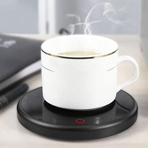 FABLOFTCoffee Mug Warmer Heater Coaster 15W Cushion Auto Shut Off Plate for Home Black