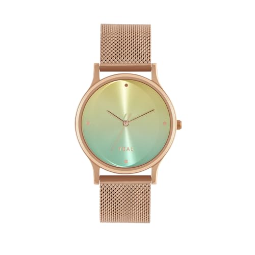 TEAL BY CHUMBAK Round Dial Analog Hand Watch for Women, Gifts for Women/Girls/Ladies, Stylish Fashion Watch for Casual/Work