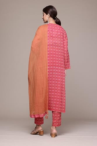 Aarke Ritu Kumar Pink Dhaarna Kurta With Pant And Dupatta