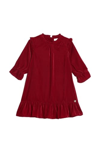 Allen Solly Girls Maroon Solid Regular Fit Party Dress