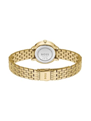 Boss Lucia Qtz Basic Slim Silver White Round Dial Women's Watch- 1502835