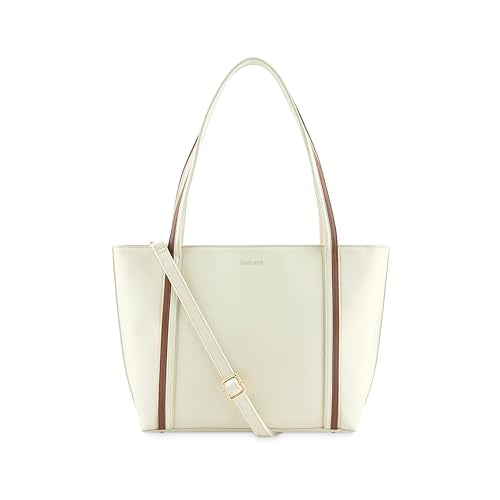 Fastrack Everyday Essential Laptop Tote | Faux-Leather Women's Handbags | Laptop Compatible | Comes with a Key-Leash| Ladies Purse Handbag | Tote for Casual Carry