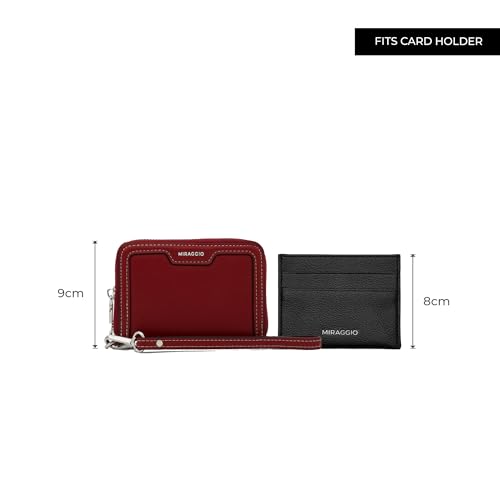 Miraggio Nola Zip Around Wallet for Woman with Detachable Wristlet|Women Wallet|Gift Items for Women