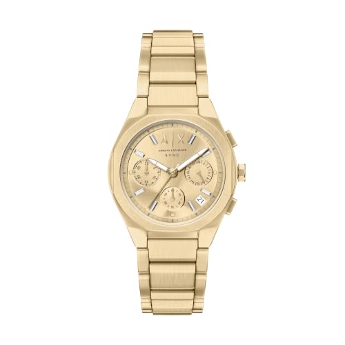 Armani Exchange Gold Quartz Stainless Steel Watch AX6034