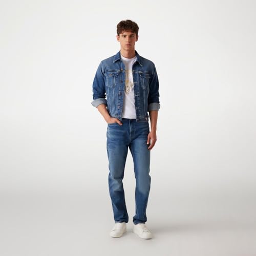 GUESS Men Pure White Brand Logo Regular Fit T-Shirt