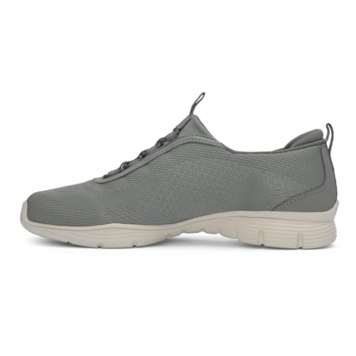 Skechers Womens Seager Grey Casual Slip On Shoe