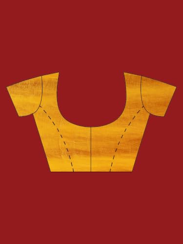 Meena Bazaar Chinon Saree For Women |MUSTARD Colour