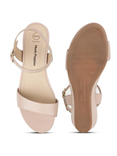 Hush Puppies Wedge Heel Sandals - Off White (5Uk)