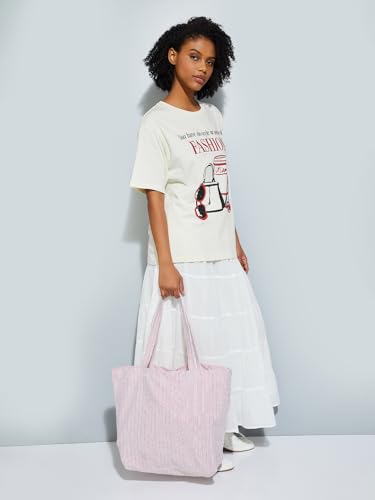 Max URB_N Women Devil Wears Prada Oversized T-Shirt (Beige_L)