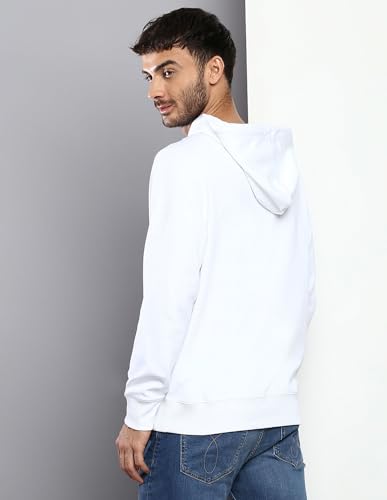 Calvin Klein Mens White Solid Sweat Shirt (XXL)