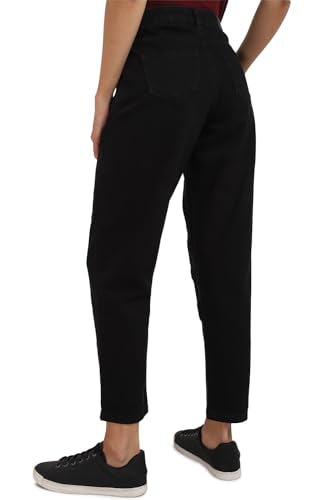 Allen Solly Women Black Regular Fit Dark Wash Jeans