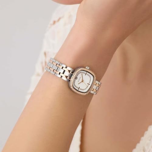GUESS Square 25mm White Dial Analog Women Watch - GW1018L5