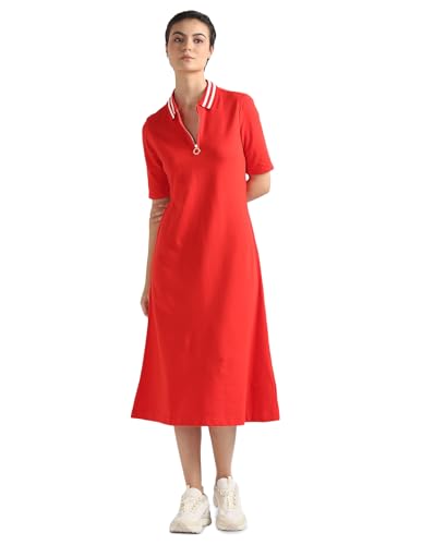 Tommy Hilfiger Womens Red Color Dress (XL)