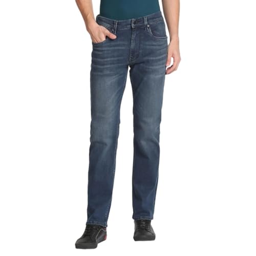 U.S. POLO ASSN. Men's Slim Straight fit Cotton Jeans (UDJEN0758_Blue_36)