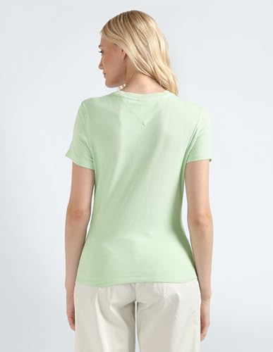 Tommy Hilfiger Womens Green Color T-Shirt (M)