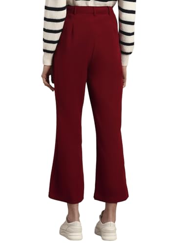 VERO MODA Womens Bootcut Pants Rust