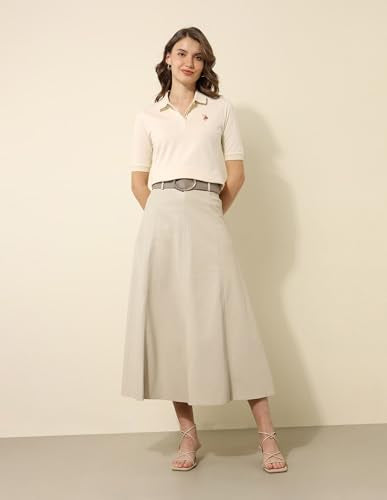 U.S. POLO ASSN. Women's Loose Fit Polo Shirt (UWSS25PTS285