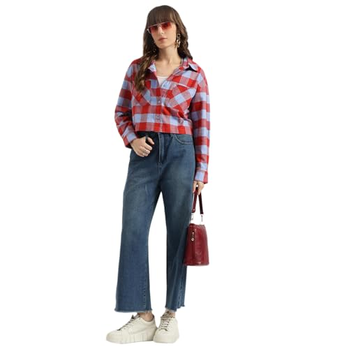 United Colors of Benetton Women's Regular Shirts (25A5WVNTP219I901_Multicolour