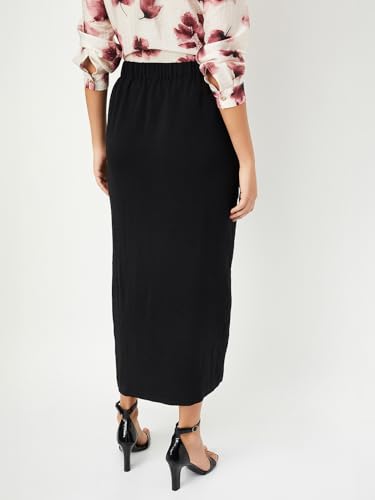 Max Polyester Western Skirt Black