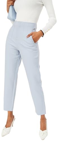 Max Women Structured Formal Trousers (SFB3113BLUE)_34