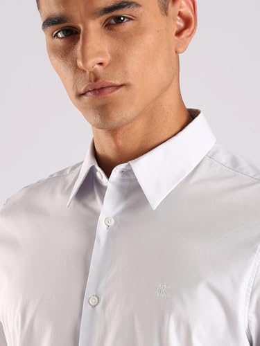 Calvin Klein Jeans Men's Solid Slim Fit Shirt (4LB147G065_Lilac Hint