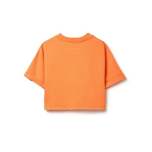 United Colors of Benetton Cropped Round Neck Solid T-Shirt