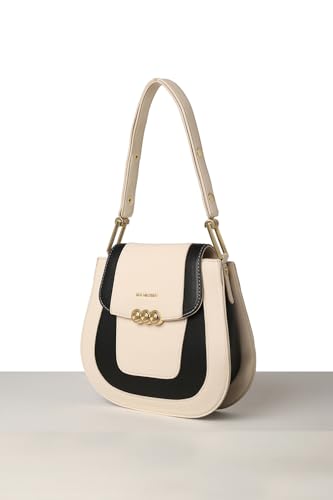 Women Beige Print Casual Sling Bag
