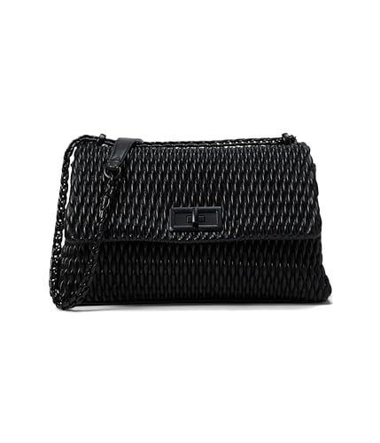 ALDO Womens Eloyse Crossbody Bag, Black/Black, M, western