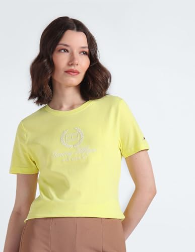 Tommy Hilfiger Womens Yellow Color T-Shirt (0)