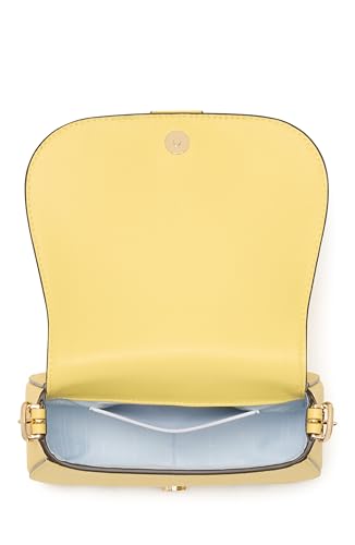 kate spade new york Nouveau Textured Leather mini Saddle, Yuzu Jam