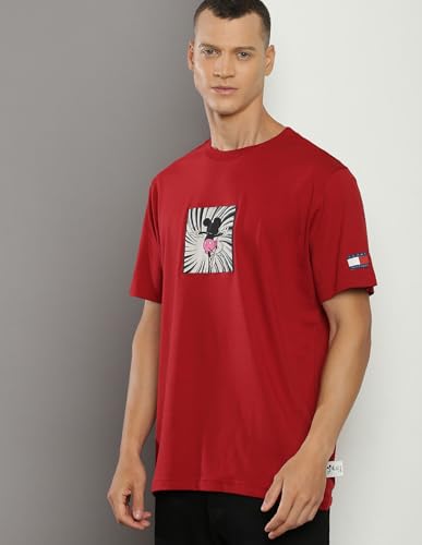 Tommy Hilfiger Mens White Color T-Shirt (XS) - Main Image