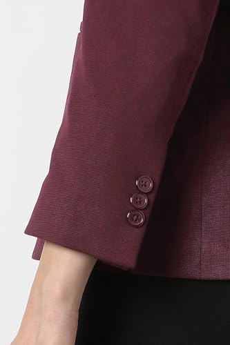 Van Heusen Women's Blazer (VWKZFRGFB59393_Maroon