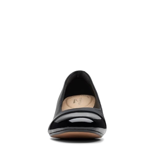 Clarks Women's Marilyn Sara Pump, Black Leather/Synthetic Combi, 11W