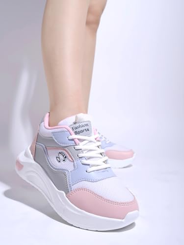 Shoetopia Girls MP Pink Sneaker - 3 UK (Girls-MP-Pink)