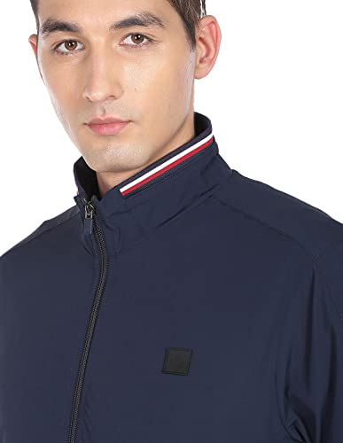 Arrow Men's Polyester Regular Jacket (ASAEJK4786_Olive_Medium)