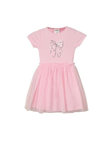 Max Girls Sequinned Tulle Dress (Pink_2-3 Y)