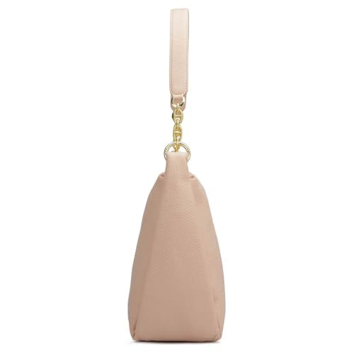 Da Milano Leather Pink Leather Hobo (Medium)