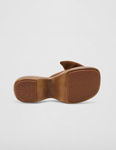 Catwalk Women Stylised Open Back Wedges | For Women & Girls (BROWN,8 UK)