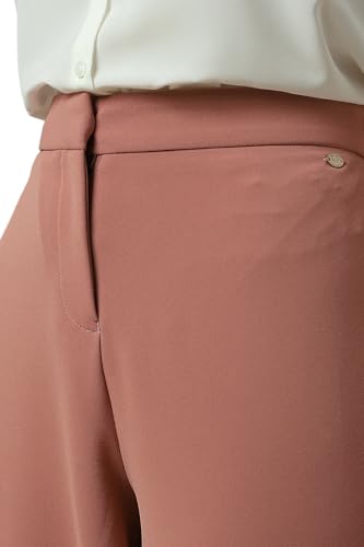 Allen Solly Women's Regular Casual Pants (AHTFWRGFF42646_Peach