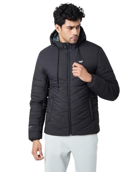 Wildcraft Men Nylon Husky Jacket (Black, L)