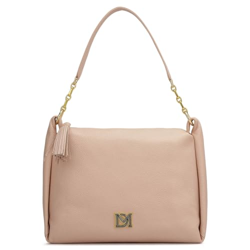 Da Milano Leather Pink Leather Hobo (Medium)