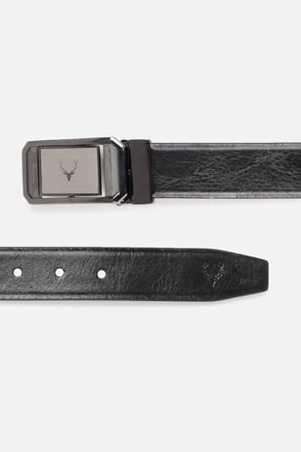 Men Black Solid Formal Belt