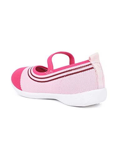 Bubblegummers Girl's Knit Bow Ballerina Pink Sneakers-13 Kids UK (33 EU) (3115267)