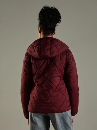 Regular Fit Polyamide Hooded Neck Puffer Jacket