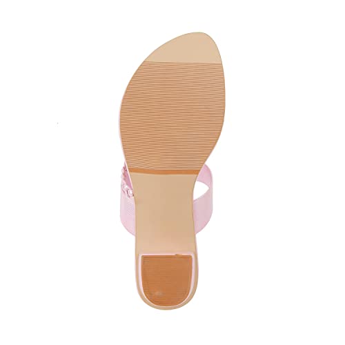 Walkway Women Pink Block Heel Sandal UK/7 EU/40 (32-171)