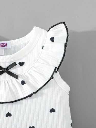 Hopscotch Bow Applique Ruffled Romper (9-12 Months)