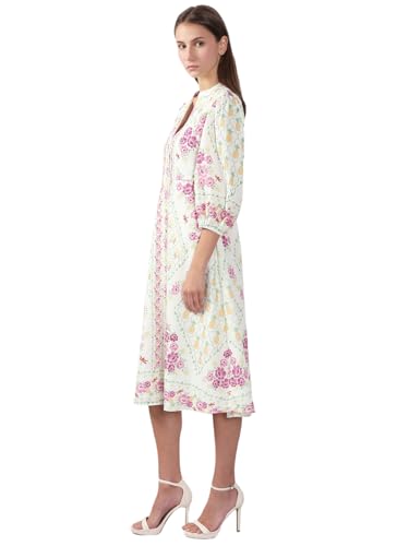 VERO MODA Women's Fit and Flare White Dress