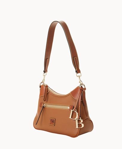 Dooney & Bourke Handbag, Pebble Grain Small Hobo Shoulder Bag - Brown, Caramel, One Size