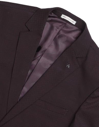 Arrow Men's Wool Business Suit Pants Set (ARAJSU5546_Maroon