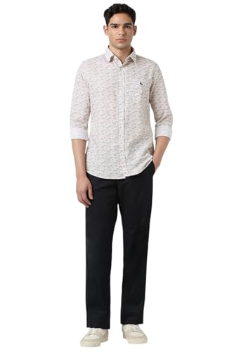Van Heusen Men's Slim Fit Shirt (VSSFUSLF702252_Beige